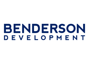 Benderson development logo on a white background.