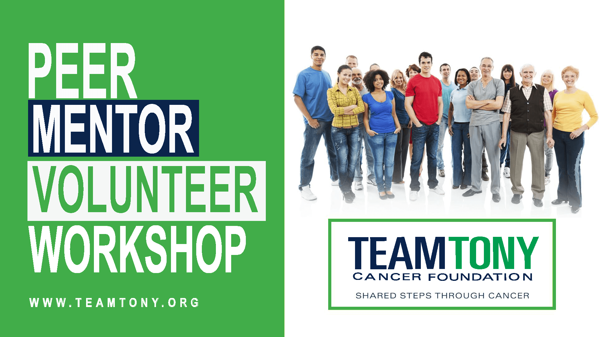 Peer mentor volunteer workshop.